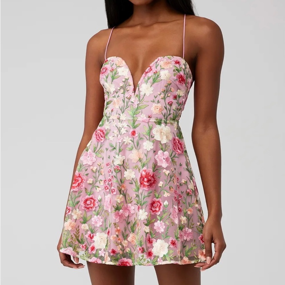 For Love & Lemons Luna Mini Dress